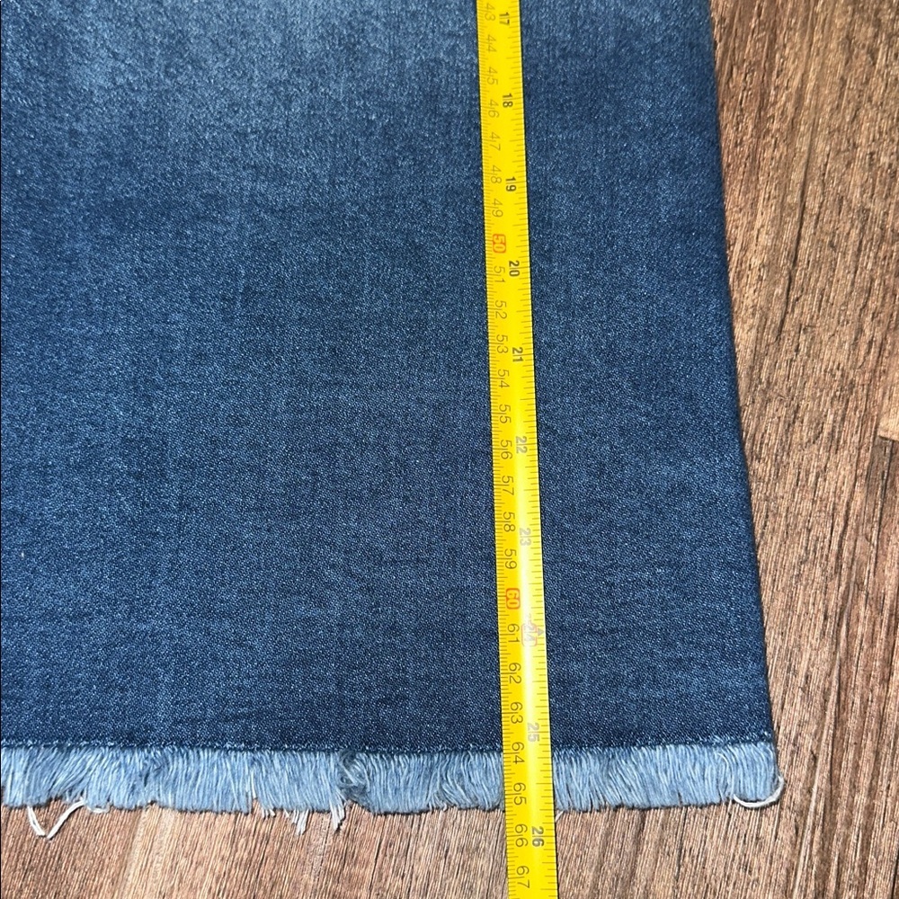 Anthropologie Porridge Denim Jean Midi Pleated Skirt size L EEUC - Picture 4 of 7